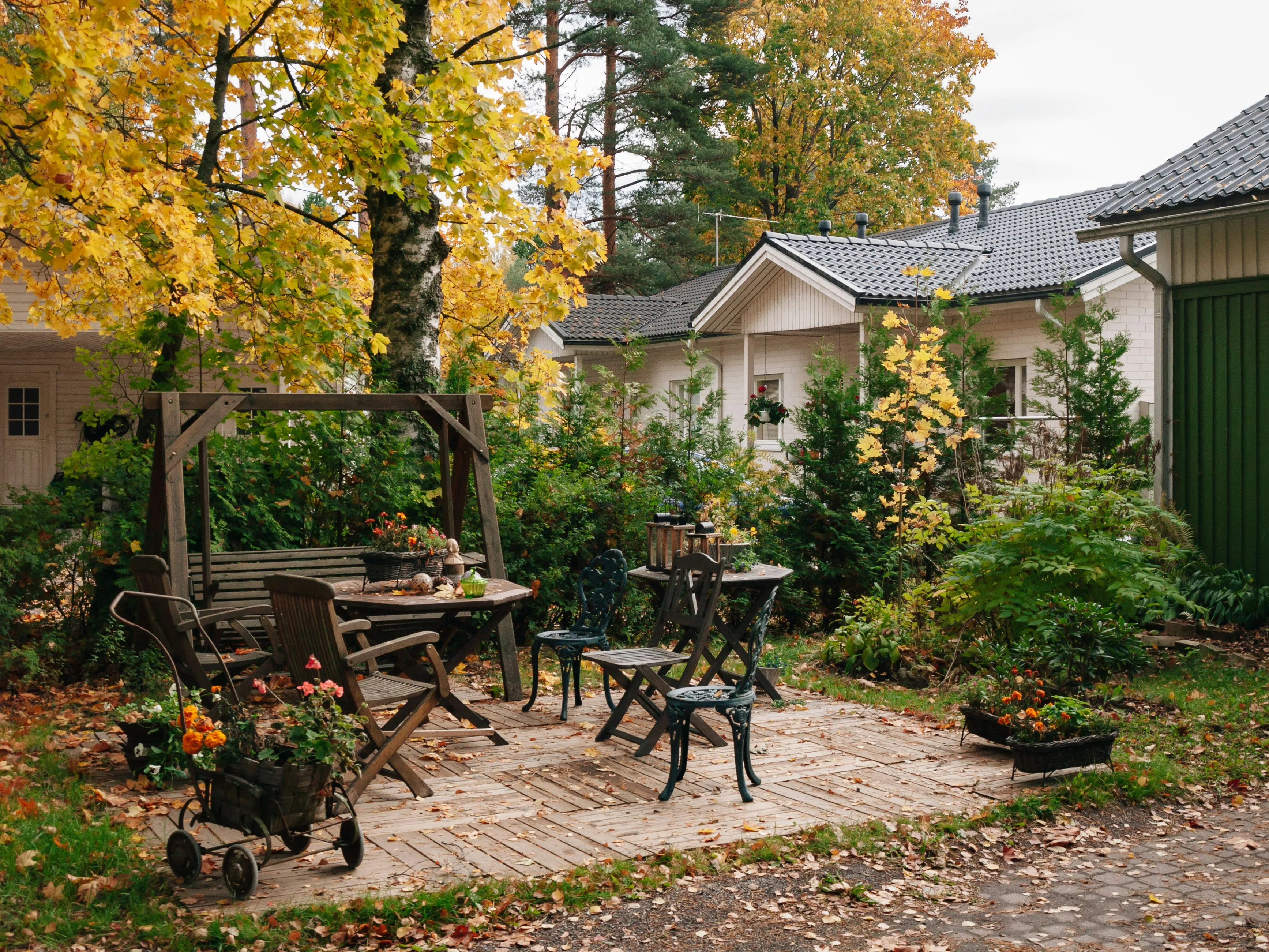 Professionally landscaped residential outdoor space