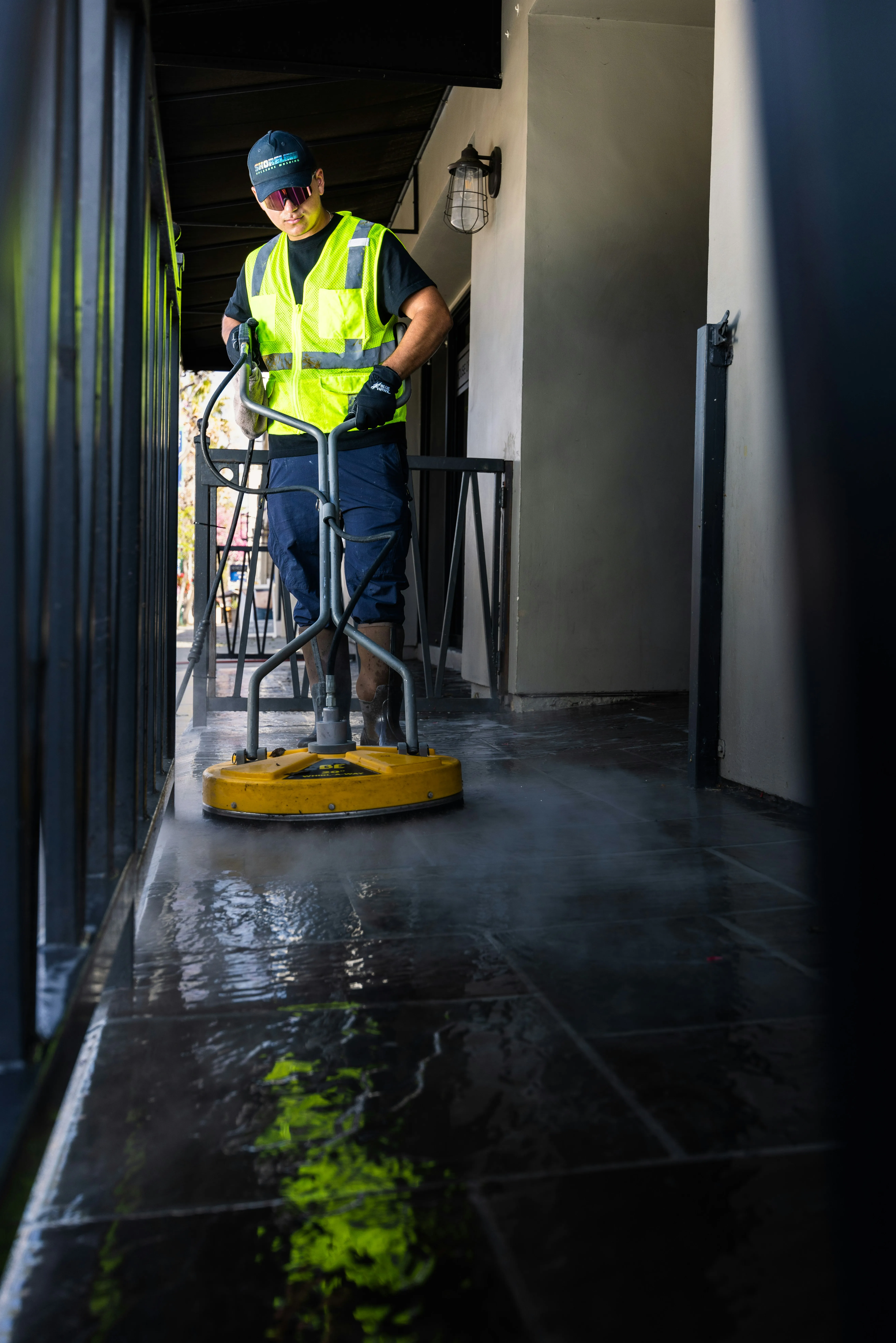Professional outdoor property cleanup